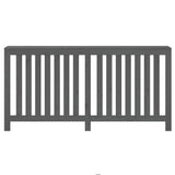 Copertura Termosifone Grigia 169x19x84 cm Legno Massello Pino