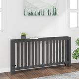 Copertura Termosifone Grigia 169x19x84 cm Legno Massello Pino