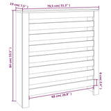 Copertura Termosifone 79,5x19x84 cm Legno Massello Pino