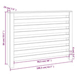 Copertura Termosifone 108,5x19x84 cm in Legno Massello di Pino