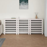 Copertura Termosifone Bianca 210x21x85 cm Legno Massello Pino