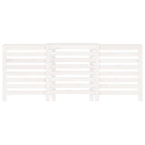 Copertura Termosifone Bianca 210x21x85 cm Legno Massello Pino