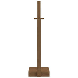 Portalegna Marrone Ambra 33,5x30x110 cm Legno Massello di Pino