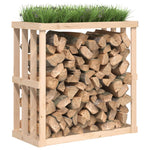 Portaceppi da Esterno 108x52x106 cm Legno Massello Pino