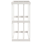 Portaceppi da Esterno Bianco 108x52x106 cm Legno Massello Pino