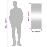 Specchio da Parete 40x100 cm Vetro Rettangolare