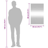 Specchio da Parete 50x80 cm Vetro Rettangolare
