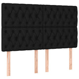 Giroletto a Molle con Materasso Nero 160x200 cm in Tessuto