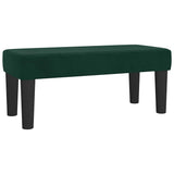 Giroletto a Molle con Materasso Verde Scuro 120x200 cm Velluto