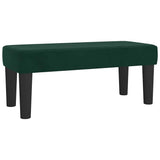 Giroletto a Molle con Materasso Verde Scuro 120x200 cm Velluto