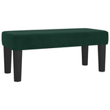 Giroletto a Molle con Materasso Verde Scuro 120x200 cm Velluto