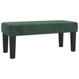 Giroletto a Molle con Materasso Verde Scuro 120x200 cm Velluto