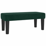 Giroletto a Molle con Materasso Verde Scuro 120x200 cm Velluto