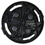 Carrelli per Piante con Ruote 2 pz Diametro 30 cm Neri 170 kg
