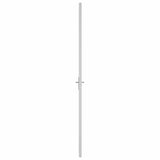 Porta Interna 93x201,5 cm Bianca in Vetro ESG e Alluminio