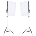 Kit per Studio Fotografico con Set di Luci e Fondale