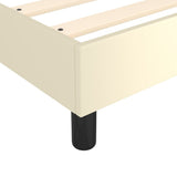Giroletto a Molle con Materasso Crema 90x190 cm in Similpelle