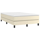 Giroletto a Molle con Materasso Crema 120x200 cm in Similpelle