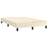 Giroletto a Molle con Materasso Crema 120x200 cm in Similpelle