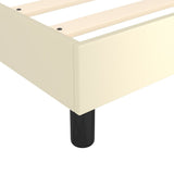 Giroletto a Molle con Materasso Crema 120x200 cm in Similpelle