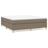 Giroletto a Molle con Materasso Tortora 180x200 cm in Tessuto