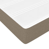 Giroletto a Molle con Materasso Tortora 180x200 cm in Tessuto