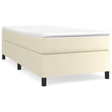 Giroletto a Molle con Materasso Crema 90x200 cm in Similpelle