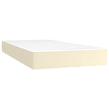 Giroletto a Molle con Materasso Crema 90x200 cm in Similpelle