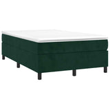 Giroletto a Molle con Materasso Verde Scuro 120x200 cm Velluto