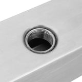 Fontana per Piscina a Cascata con LED in Acciaio Inox 110 cm