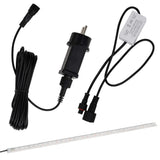 Fontana per Piscina a Cascata con LED in Acciaio Inox 110 cm