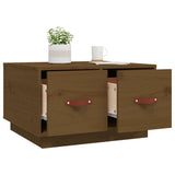 Tavolino da Salotto ambra 60x53x35 cm Legno Massello di Pino