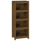 Libreria Marrone Ambra 50x35x125,5 cm in Legno Massello di Pino