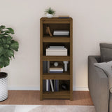 Libreria Marrone Ambra 50x35x125,5 cm in Legno Massello di Pino