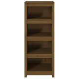 Libreria Marrone Ambra 50x35x125,5 cm in Legno Massello di Pino