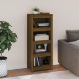 Libreria Marrone Ambra 50x35x125,5 cm in Legno Massello di Pino