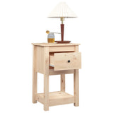 Comodini 2 pz 40x35x61,5 cm in Legno Massello di Pino