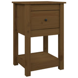 Comodini 2 pz Ambra 40x35x61,5 cm in Legno Massello di Pino