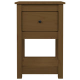 Comodini 2 pz Ambra 40x35x61,5 cm in Legno Massello di Pino