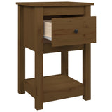 Comodini 2 pz Ambra 40x35x61,5 cm in Legno Massello di Pino