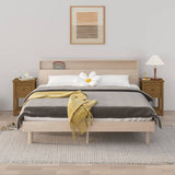 Comodini 2 pz Ambra 40x35x61,5 cm in Legno Massello di Pino
