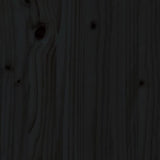 Credenza Nera 60x40x120 cm in Legno Massello di Pino