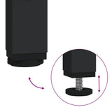 Tavolino da Salotto Nero 100x50x45 cm Legno truciolato e Ferro
