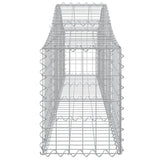 Cesti Gabbioni ad Arco 14 pz 200x30x40/60 cm Ferro Zincato