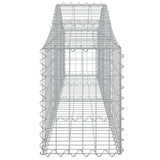 Cesti Gabbioni ad Arco 18 pz 200x30x40/60 cm Ferro Zincato