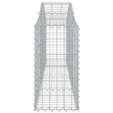 Cesti Gabbioni ad Arco 25 pz 200x30x60/80 cm Ferro Zincato