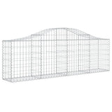 Cesti Gabbioni ad Arco 30 pz 200x30x60/80 cm Ferro Zincato