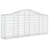 Cesti Gabbioni ad Arco 50 pz 200x30x80/100 cm Ferro Zincato