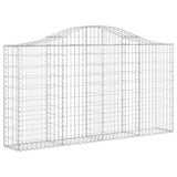 Cesti Gabbioni ad Arco 12 pz 200x30x100/120 cm Ferro Zincato