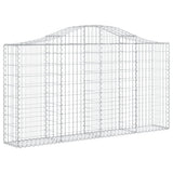 Cesti Gabbioni ad Arco 20 pz 200x30x100/120 cm Ferro Zincato